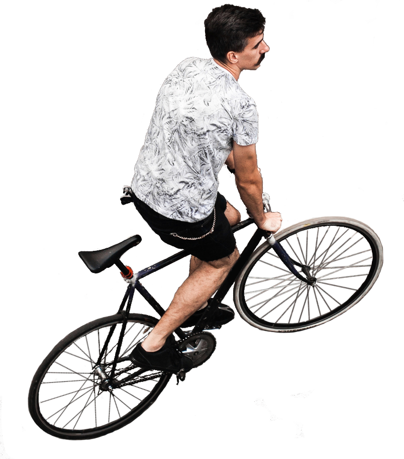 Man on a bike